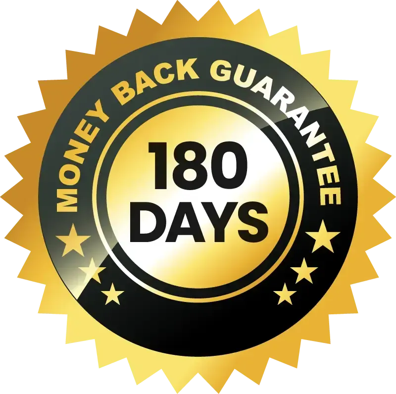 180-Days Money Back Guarantee of Sight Fresh